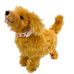 Vintage 1997 Mattel Barbie Ginger Golden Retriever Cute Dog Toy 90s TESTED WORKS